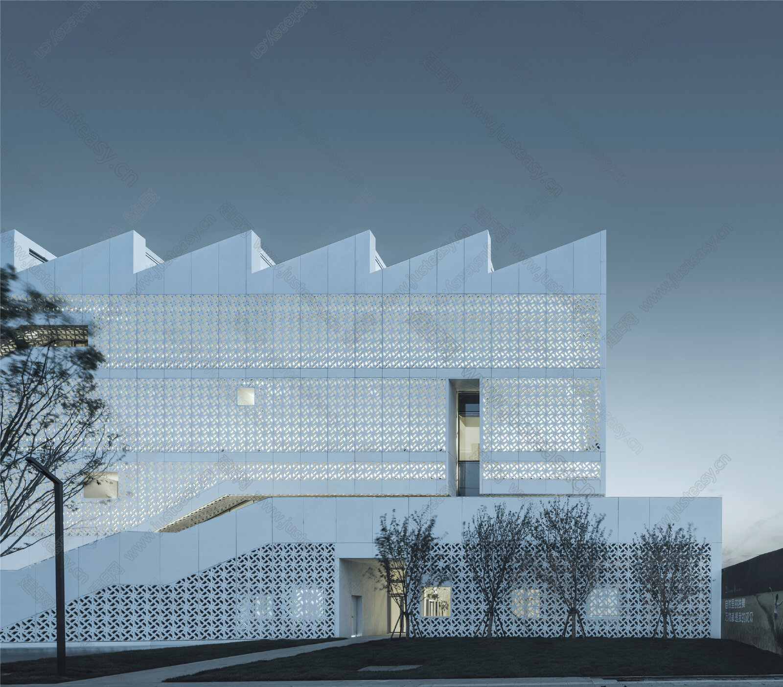 夜晚建筑外景3d贴图下载[ID:115821295]_建e贴图