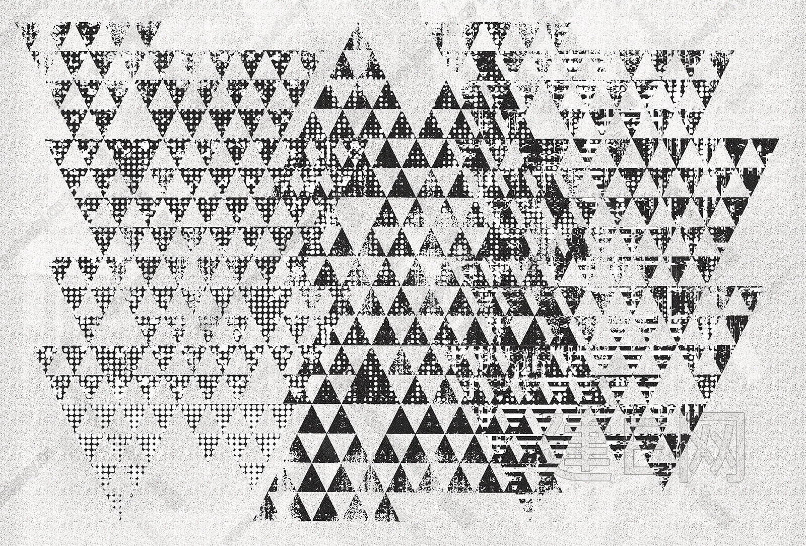 高级黑白灰抽象艺术图案壁纸3d贴图_高级黑白灰抽象艺术图案壁纸3d