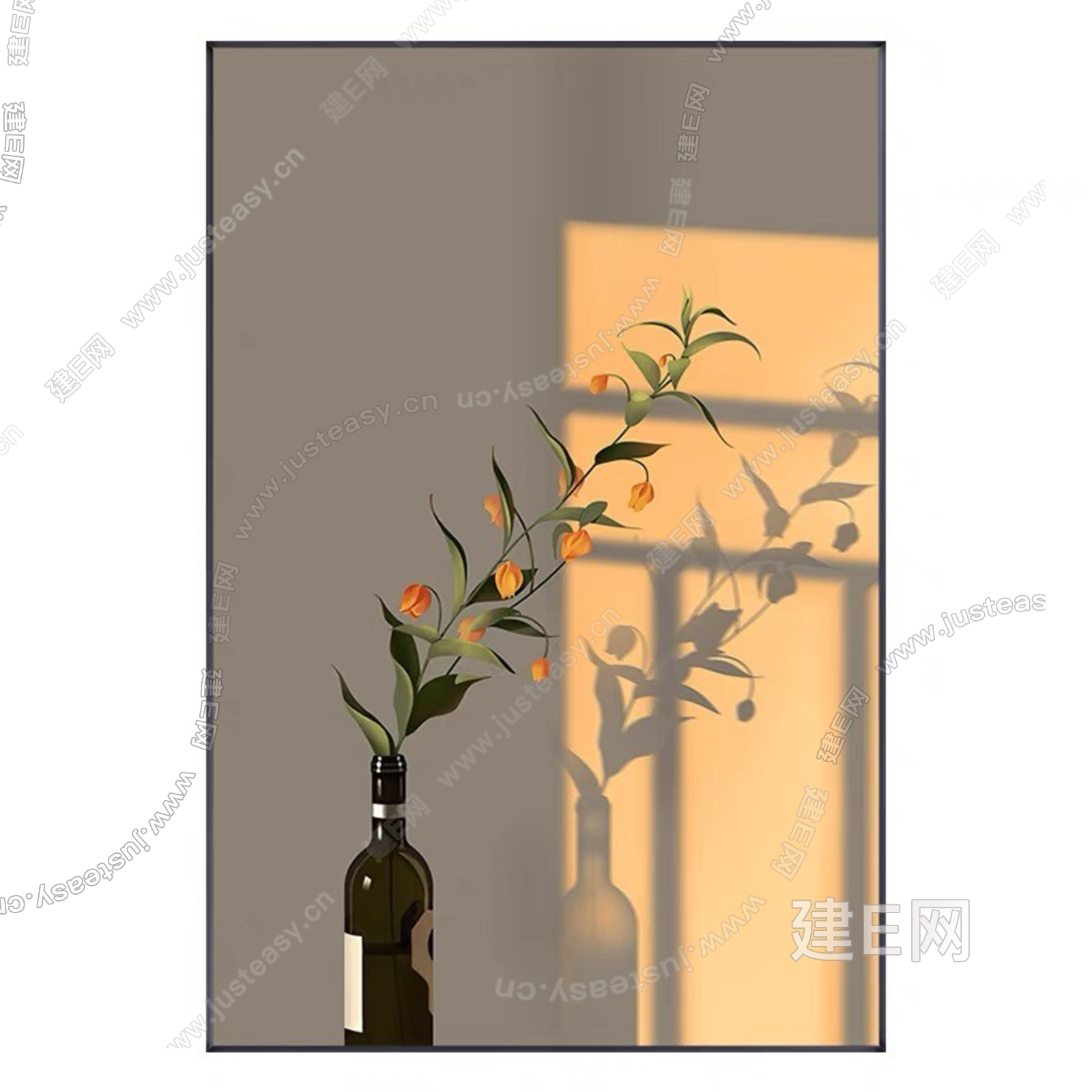 现代简约装饰画3d贴图_现代简约装饰画3d贴图下载_现代简约装饰画3d