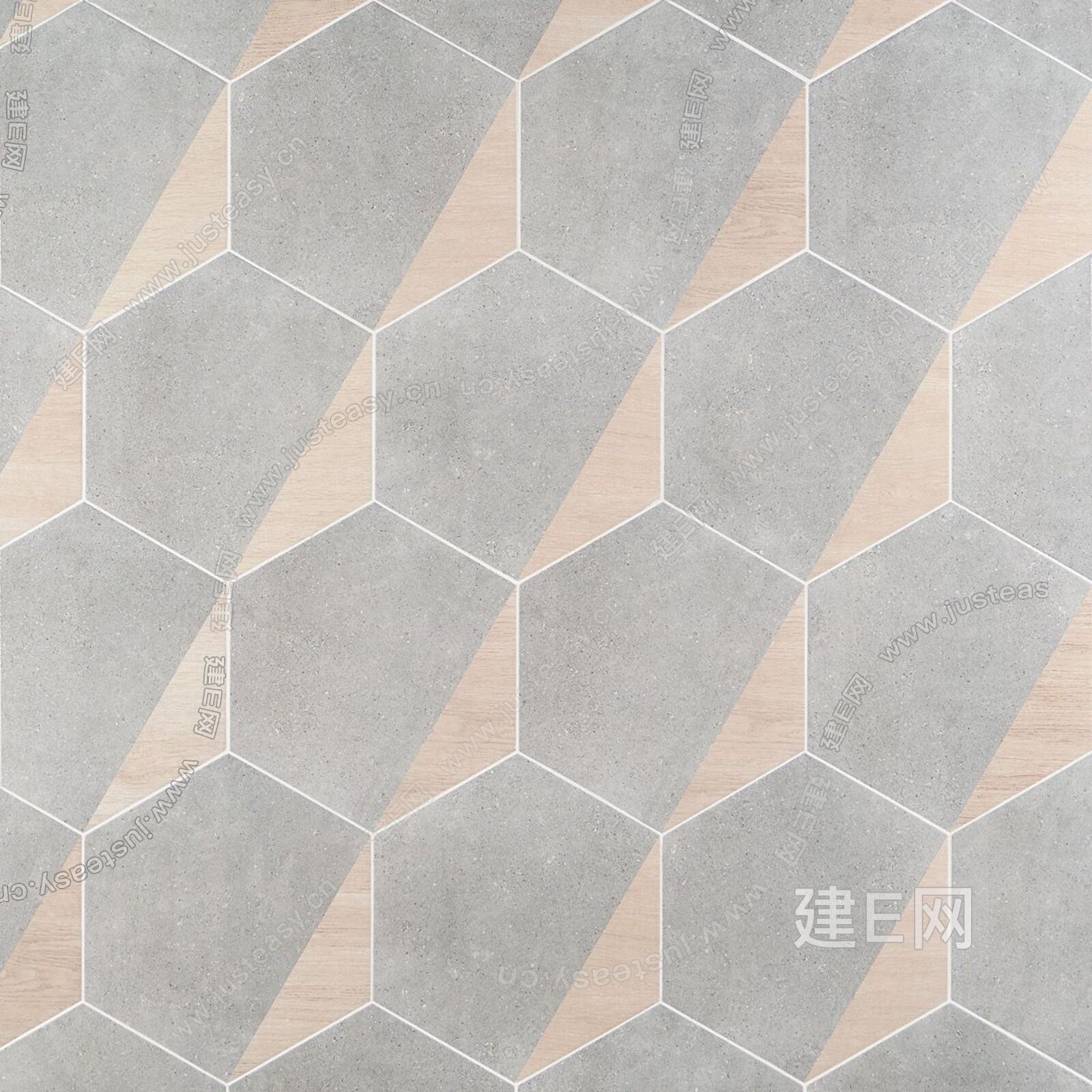水泥拼木纹六角仿古砖贴图3d贴图_水泥拼木纹六角仿古砖贴图3d贴图
