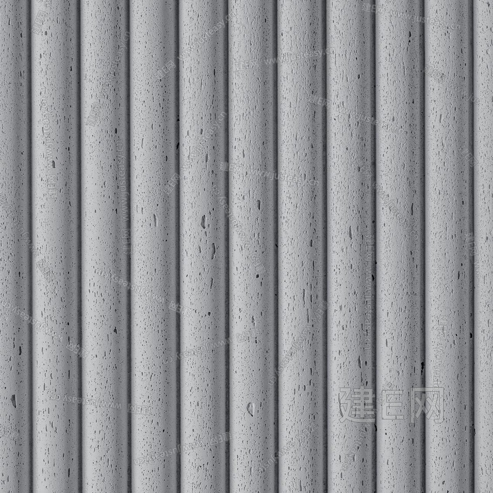 浅灰色立体水泥墙面3d贴图下载