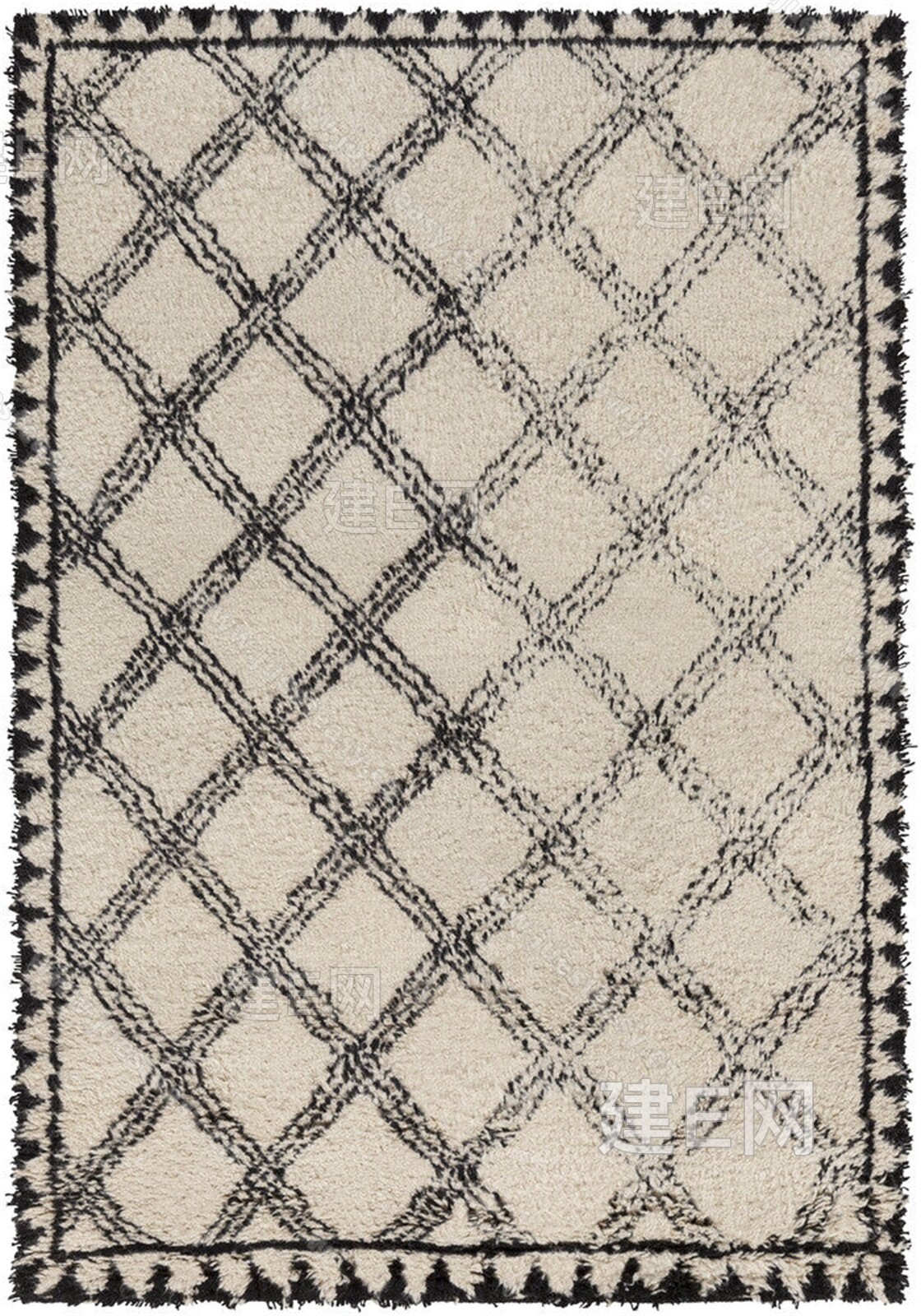 简约菱形地毯3d贴图下载