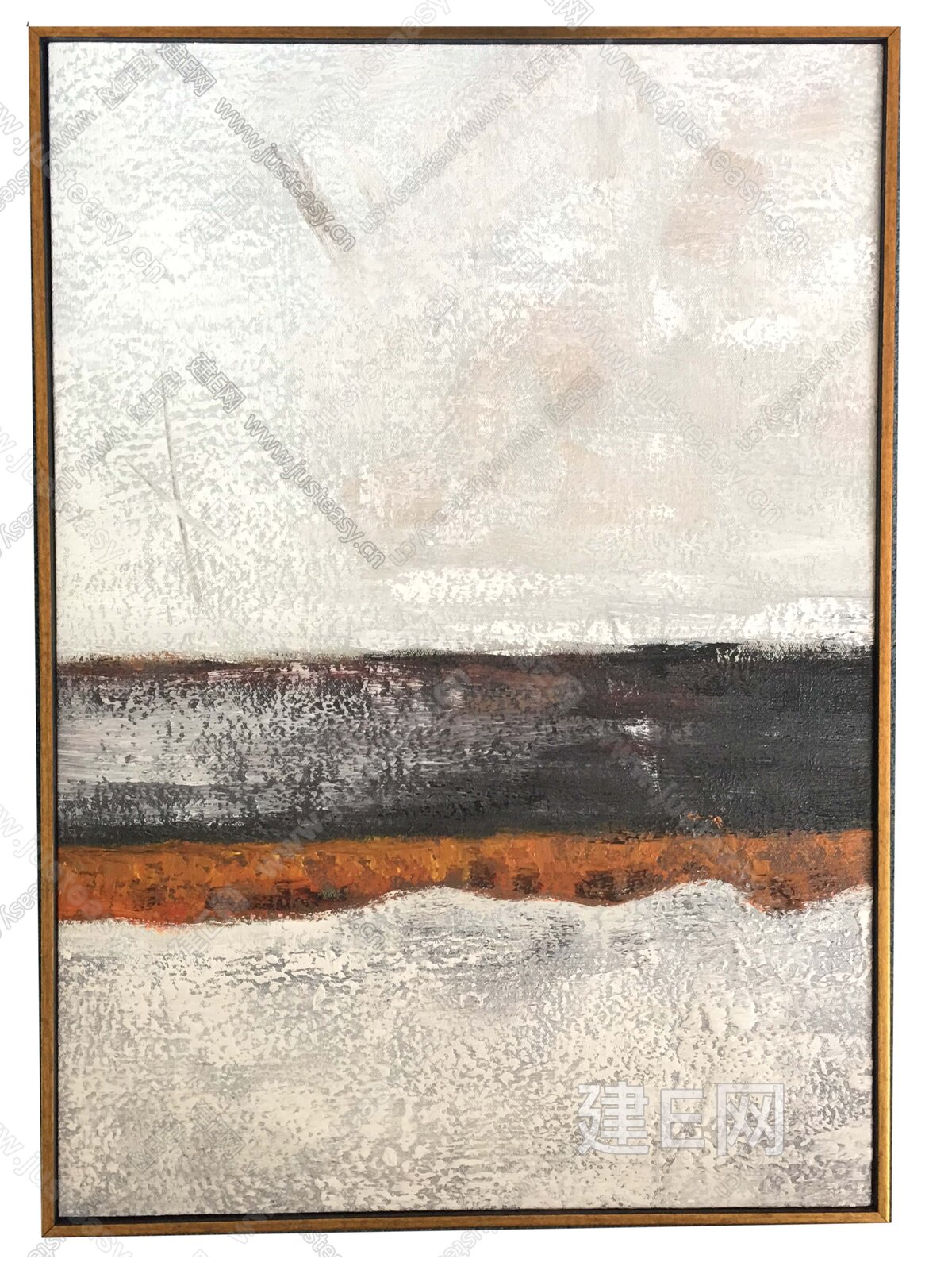 现代抽象装饰挂画3d贴图下载