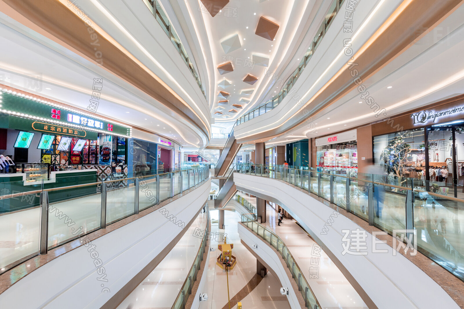 街道商场室内店铺贴图3d贴图下载[ID:109726995]_建E室内设计网
