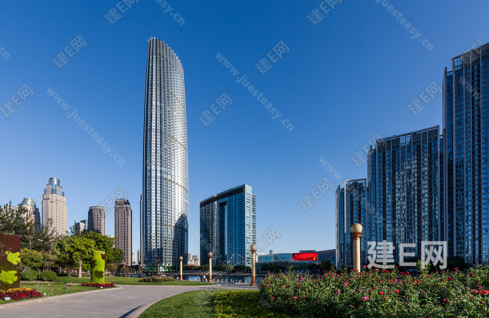 城市白天办公楼外景3d贴图下载[ID:106056903]_建e贴图