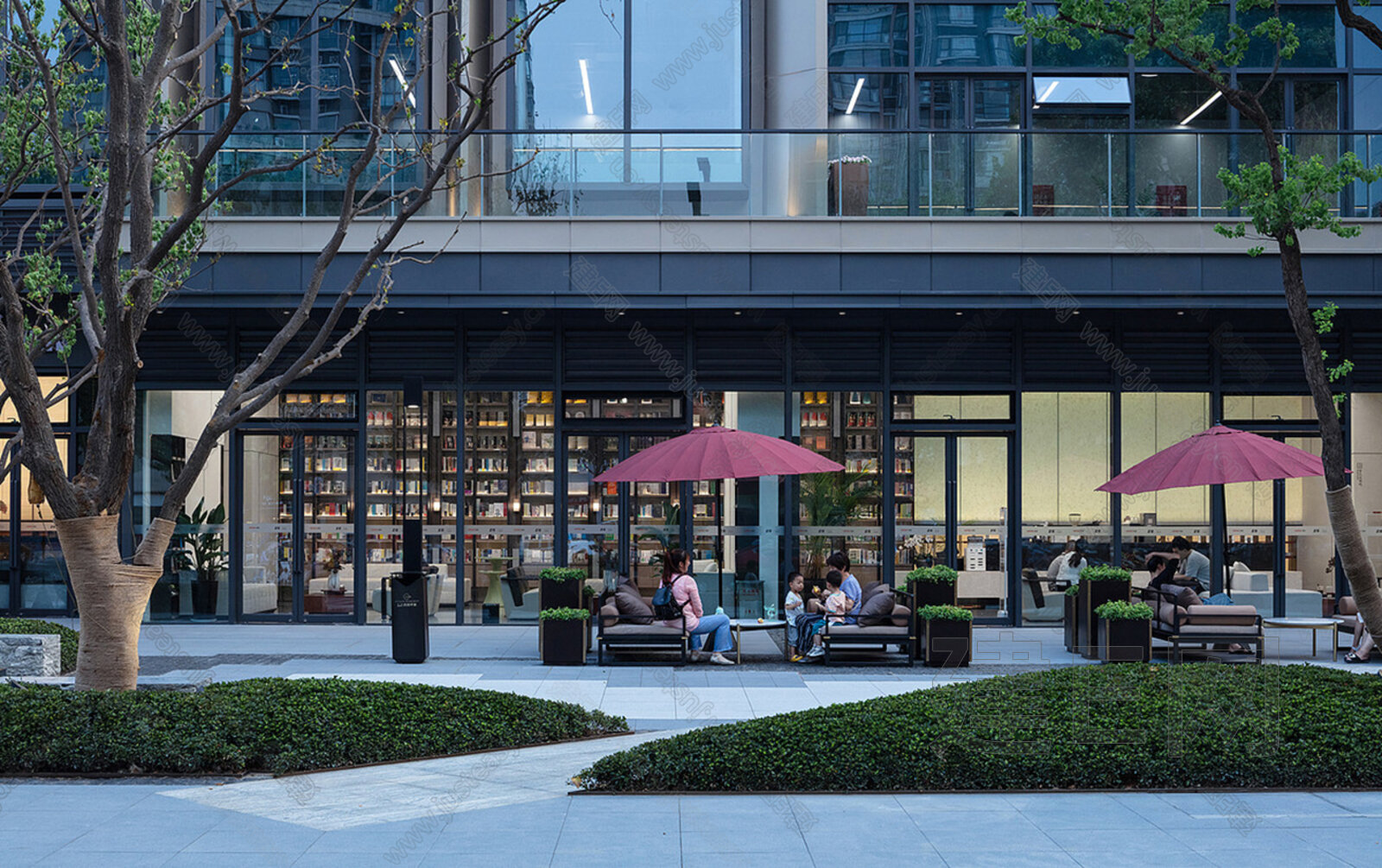 街道建筑外景3d贴图下载[ID:110513393]_建e贴图