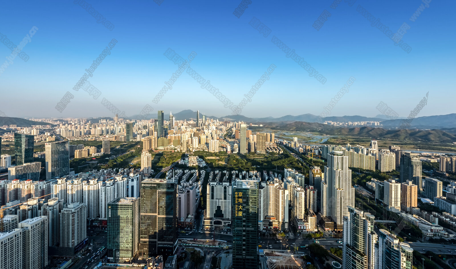 城市白天外景3d贴图下载[ID:111955138]_建E室内设计网