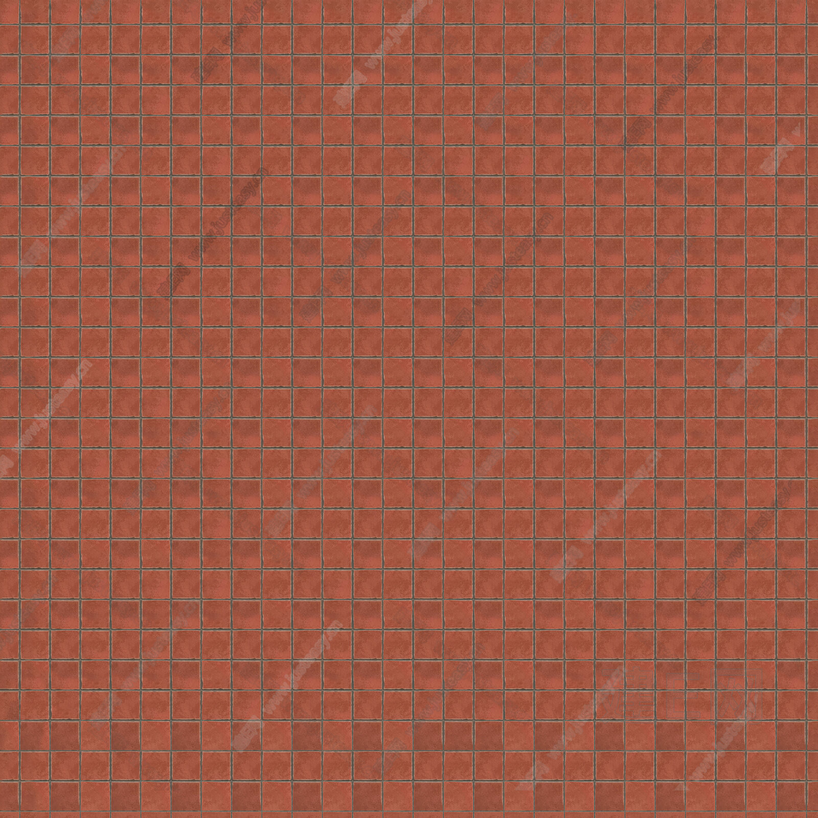 红色石纹方格瓷砖3d贴图下载[ID:112151627]_建E室内设计网