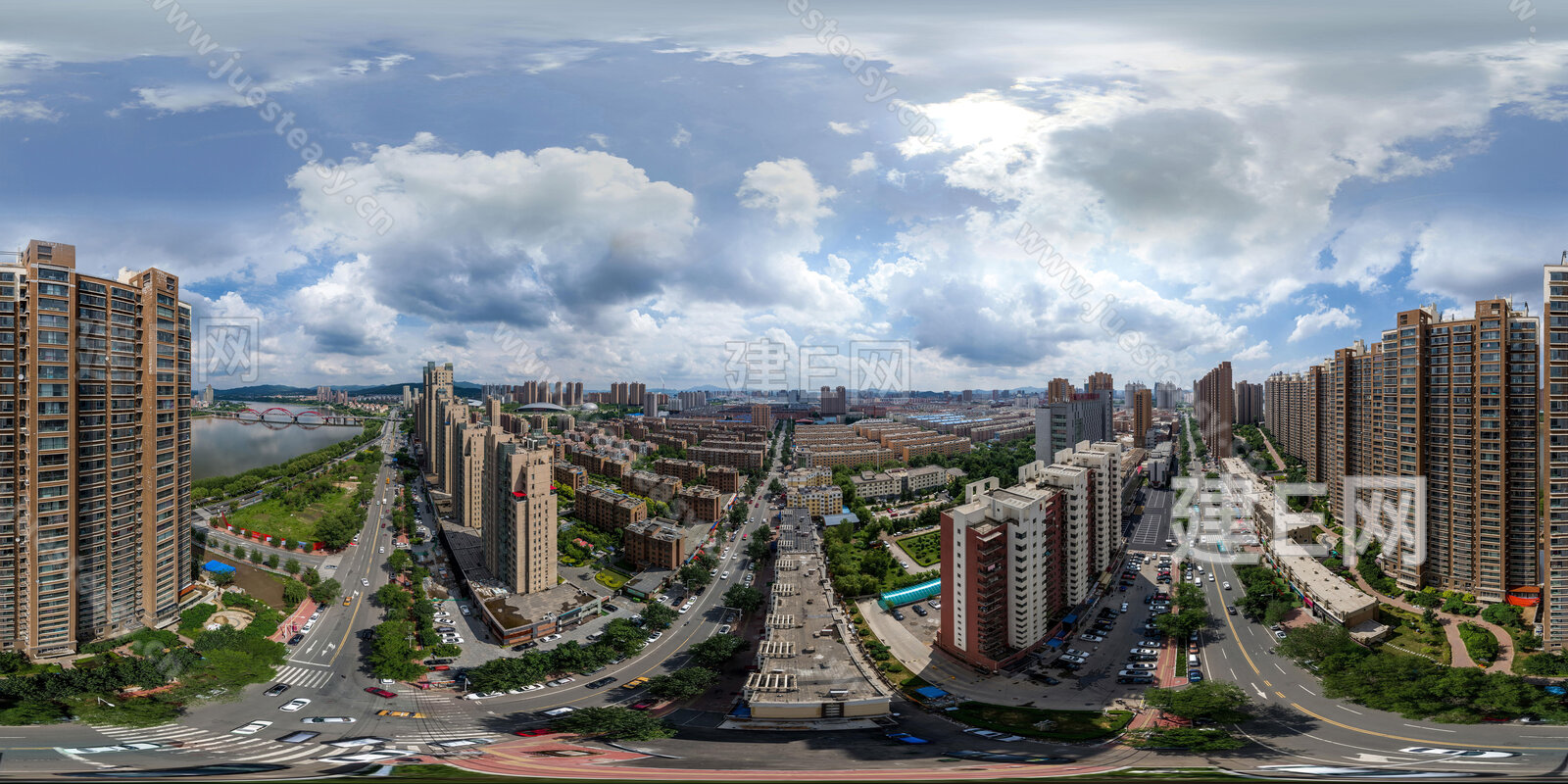 高清白天城市全景3d贴图下载[ID:116674088]_建e贴图