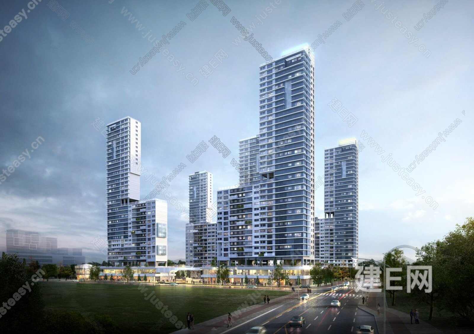 城市外景贴图3d贴图下载[ID:113463699]_建e贴图