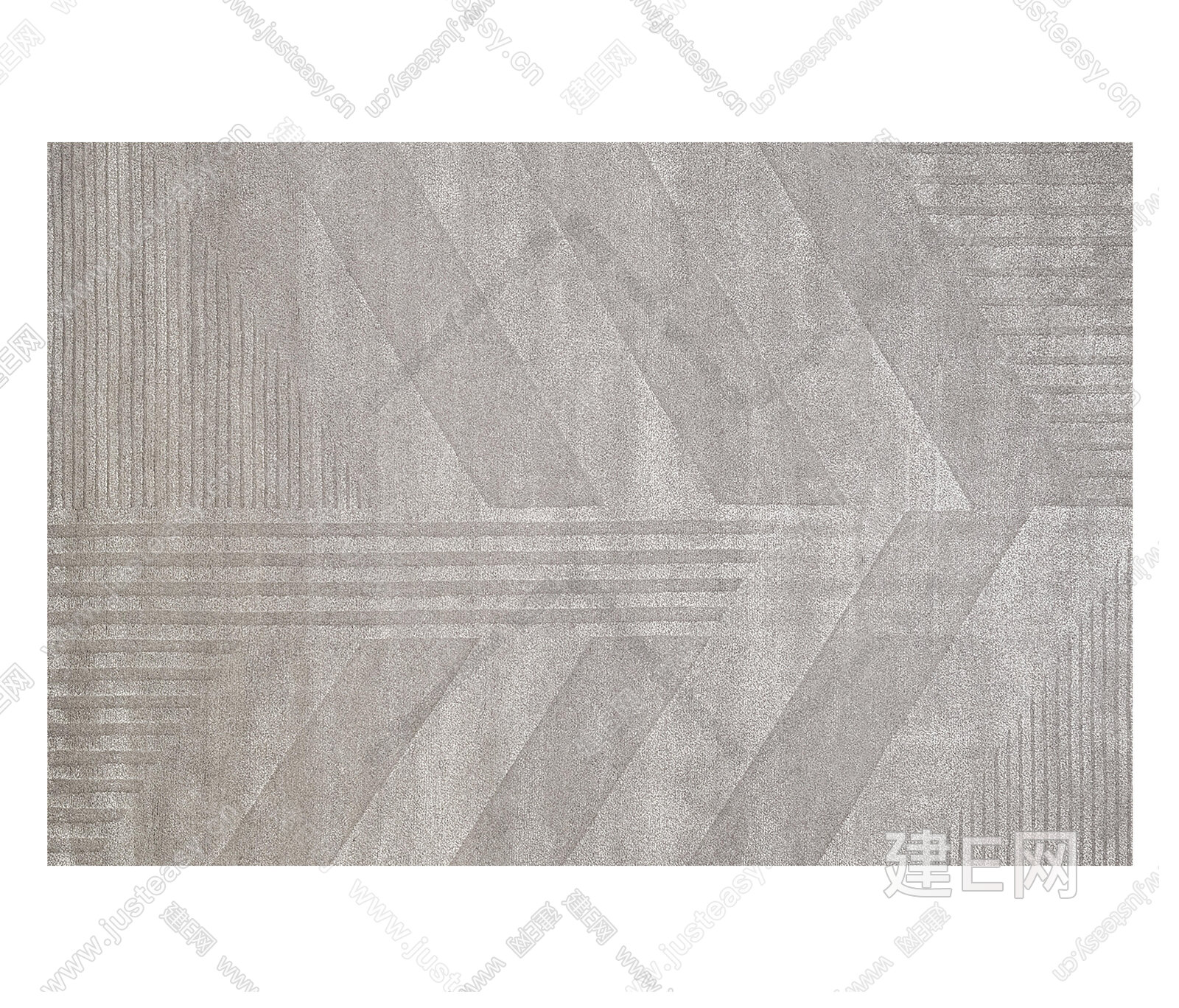 灰色中式地毯3d贴图下载[ID:103173387]_建E室内设计网