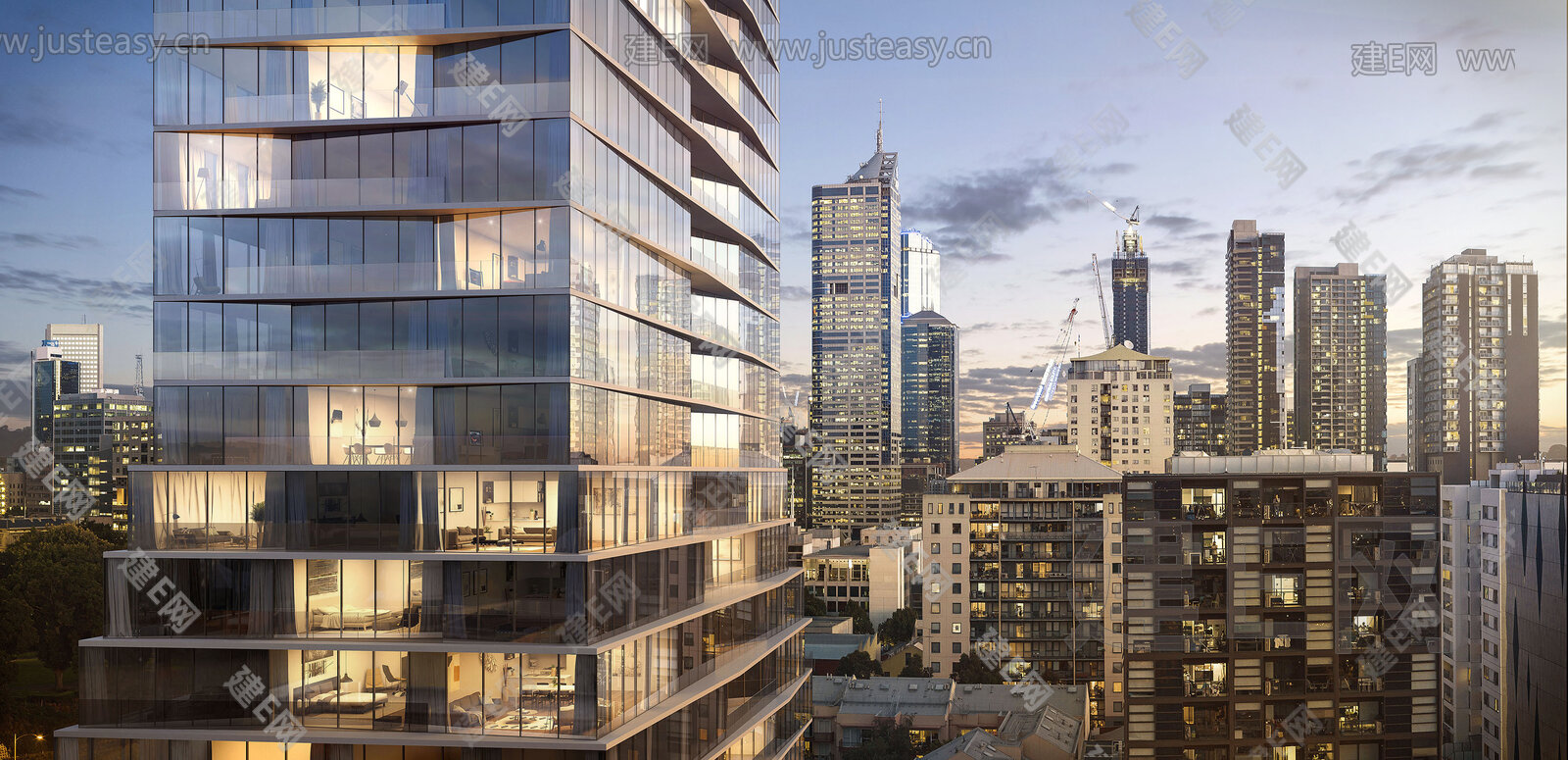 城市外景3d贴图下载[ID:106386326]_建e贴图