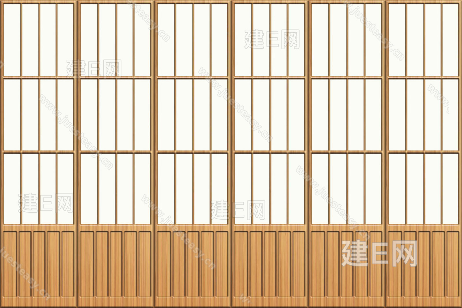 日式木格栅木门木窗格壁纸3d贴图下载[ID:117199706]_建e贴图