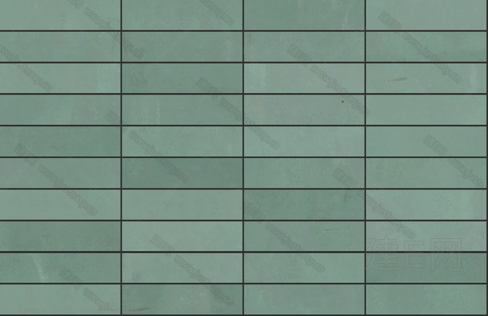 绿色石材纹长条砖条形砖3d贴图下载[ID:117264396]_建E室内设计网