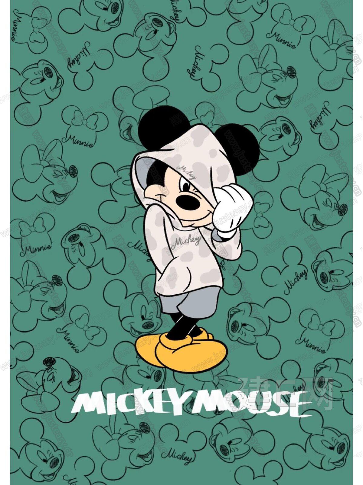 儿童卡通装饰画迪士尼米老鼠高清贴图