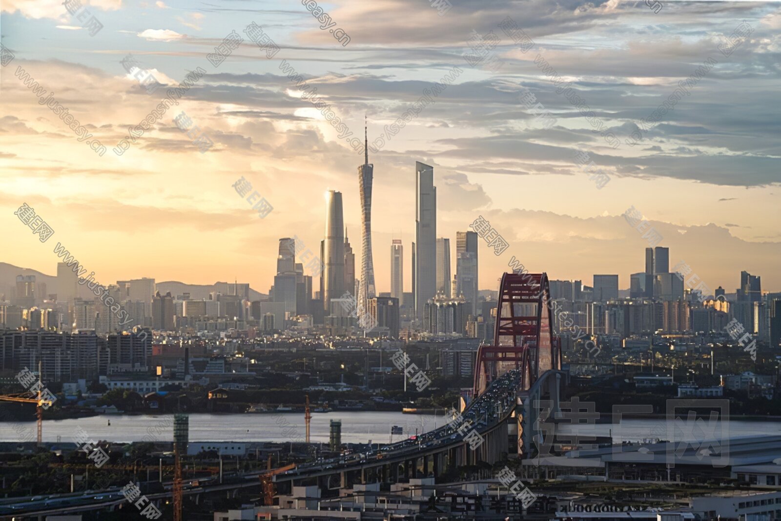 自然草原城市天空外景3d贴图下载[ID:103895721]_建E室内设计网