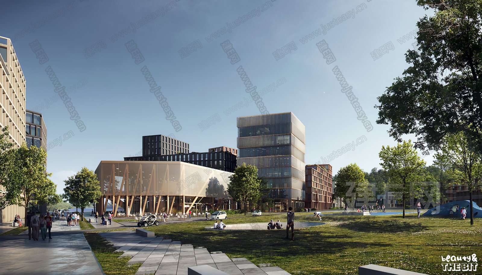 自然草原城市天空外景3d贴图下载[ID:103895609]_建e贴图