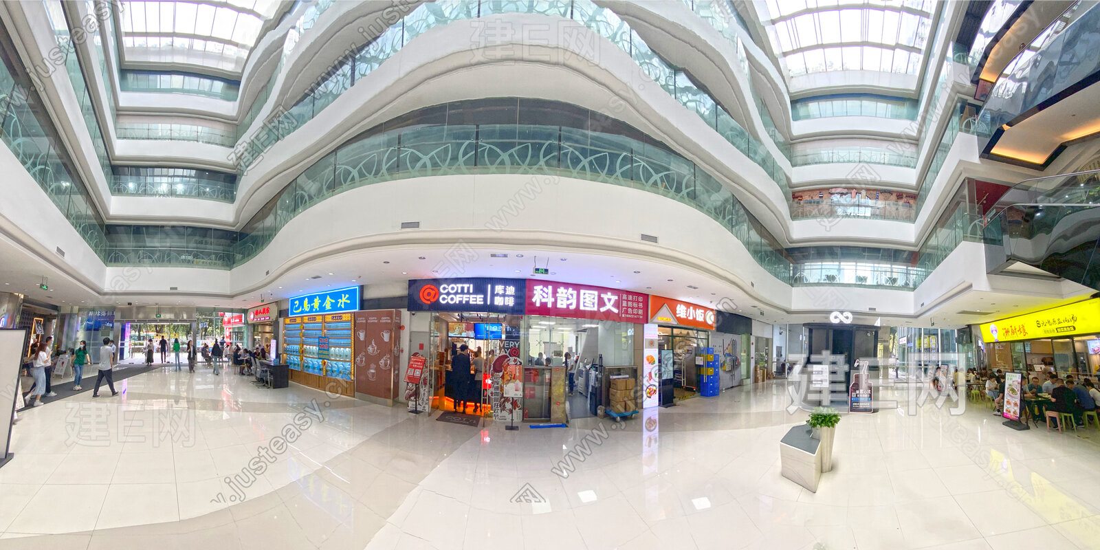 现代商场商业裙楼3d贴图下载[ID:110776848]_建E室内设计网