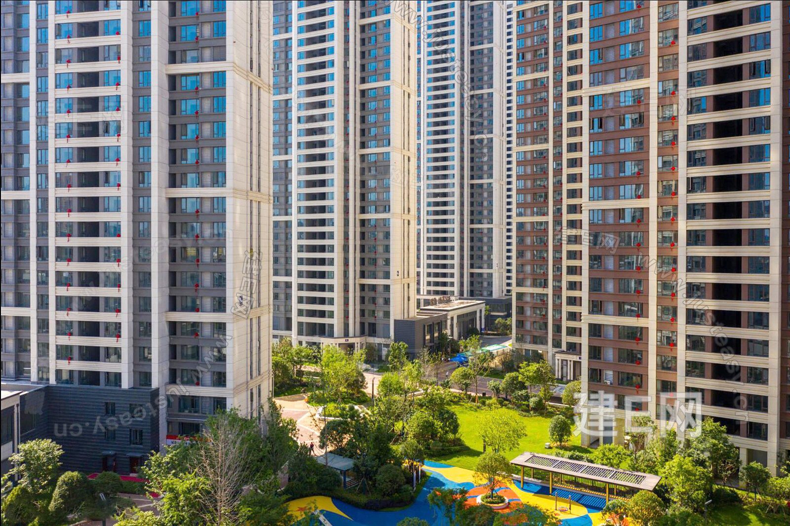 小区楼盘外景3d贴图下载[ID:104682857]_建e贴图