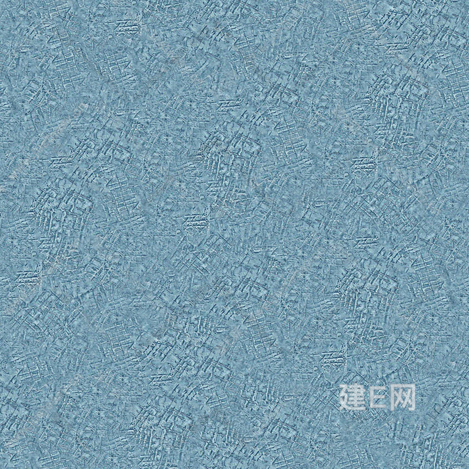 蓝色硅藻泥3d贴图下载[ID:114512080]_建E室内设计网