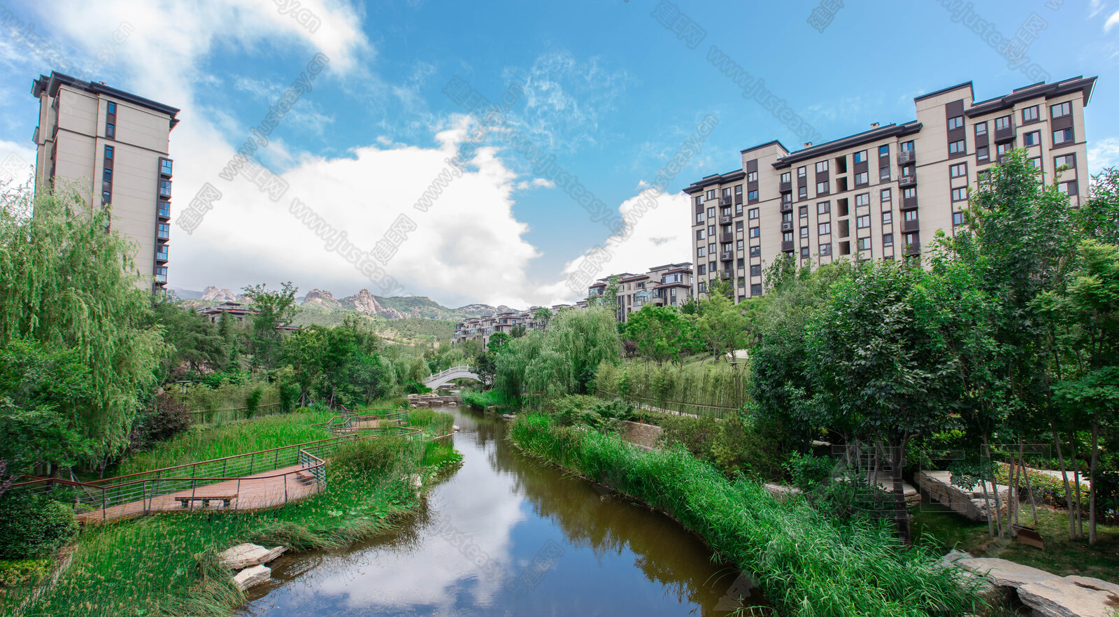 小区景观外景3d贴图下载[ID:105534663]_建e贴图