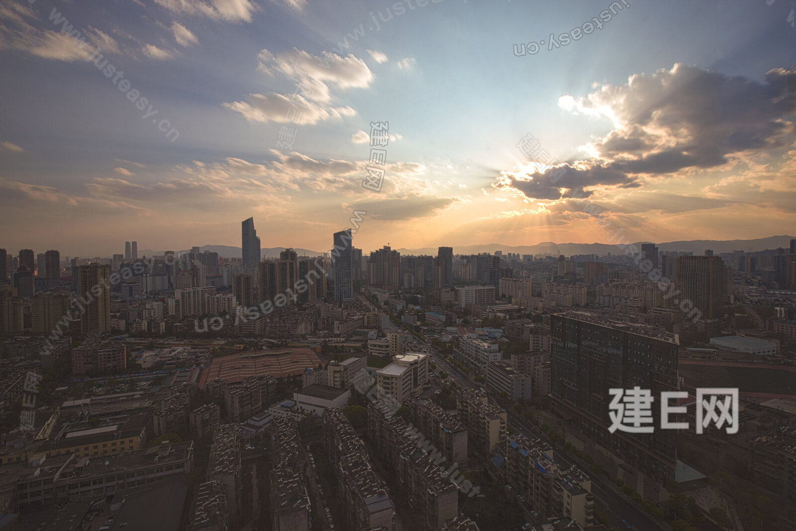 白天城市外景3d贴图下载[ID:107041800]_建e贴图