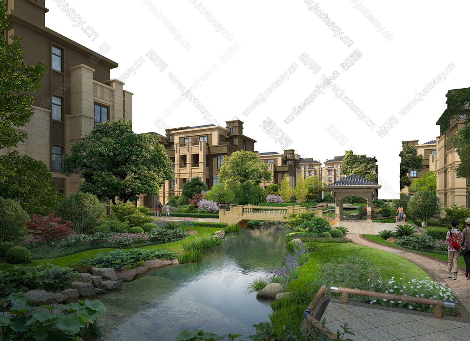 小区外景贴图3d贴图下载[ID:108024973]_建e贴图
