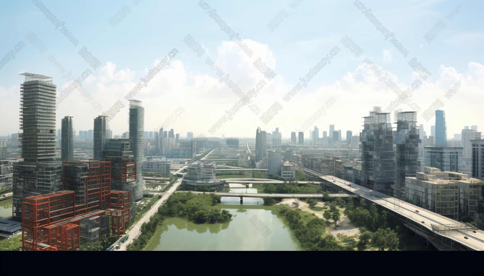 城市建筑白天3d贴图下载[ID:108484592]_建e贴图