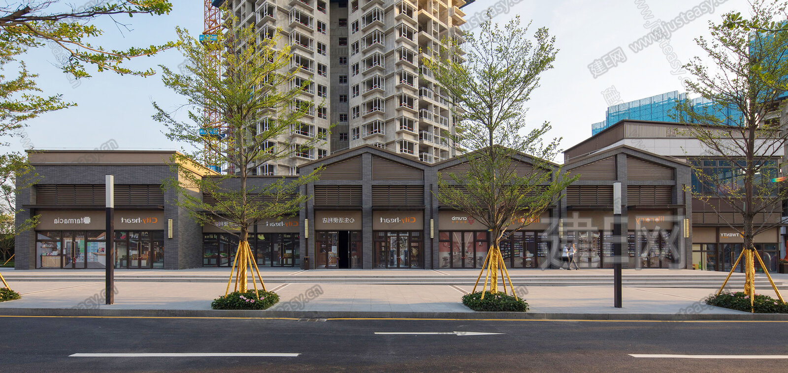 外景街景3d贴图下载[ID:104093645]_建E室内设计网