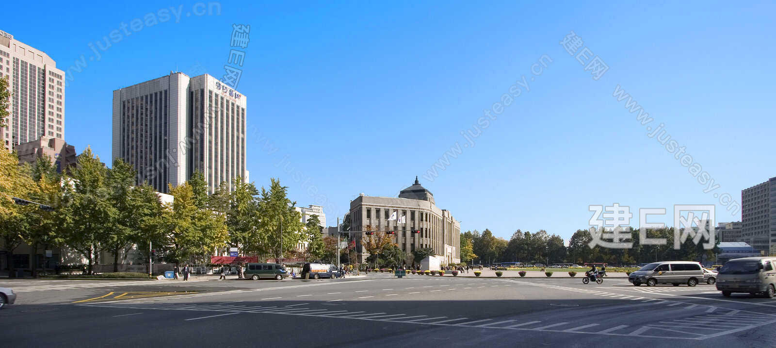 外景城市街道3d贴图下载[ID:113727448]_建e贴图