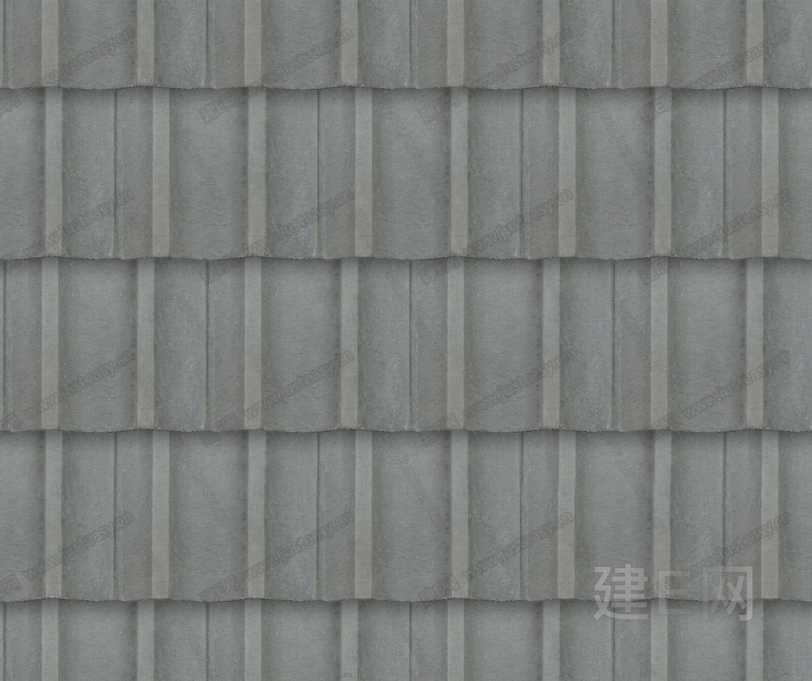 无缝灰瓦 青瓦 瓦当 瓦片 屋顶瓦3d贴图下载[ID:111892395]_建e贴图