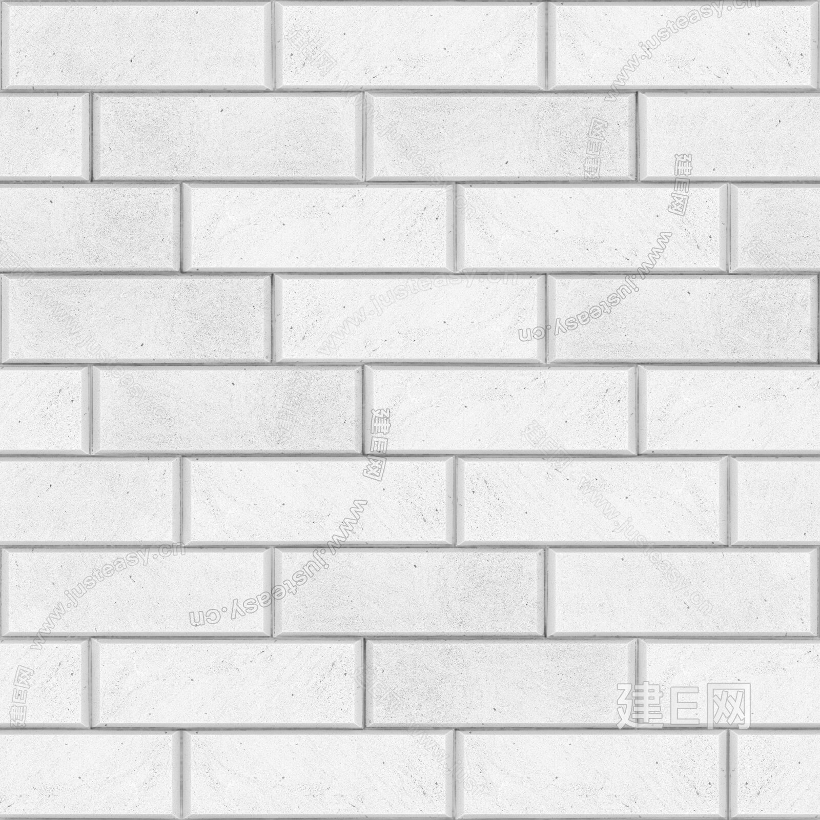 白砖墙墙砖-【集简空间】3d模型_su模型_贴图_草图模型「免费下载每日更新」
