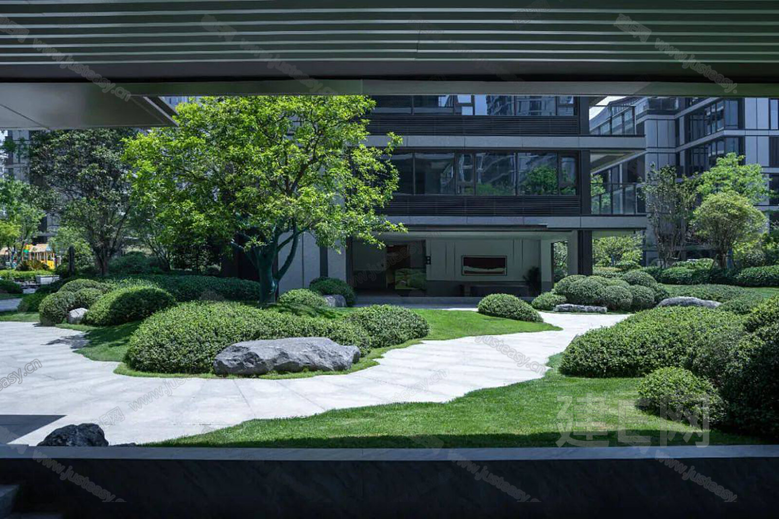 小区外景3d贴图下载[ID:101078586]_建e贴图