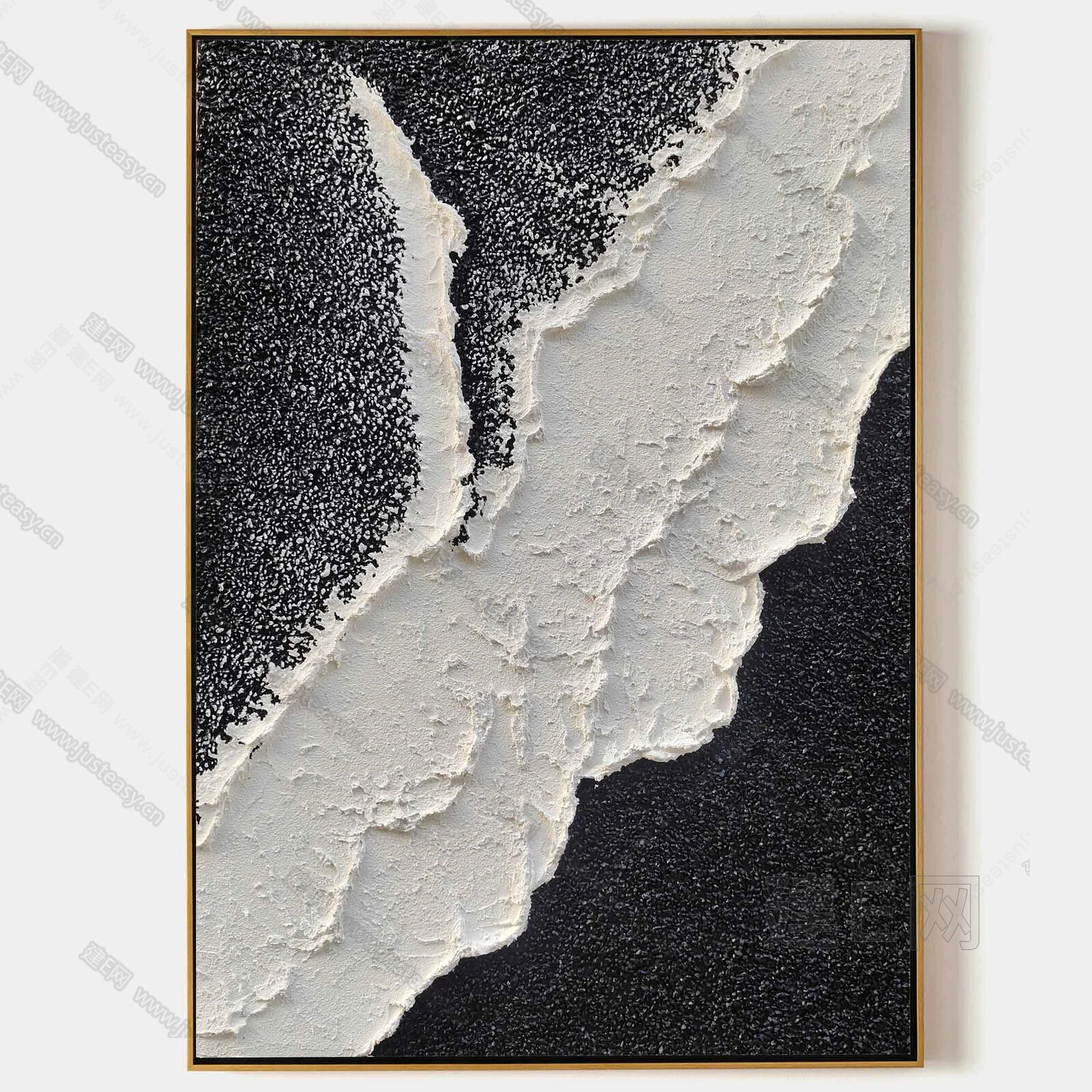 侘寂风肌理艺术画3d贴图下载[ID:101275187]_建E室内设计网