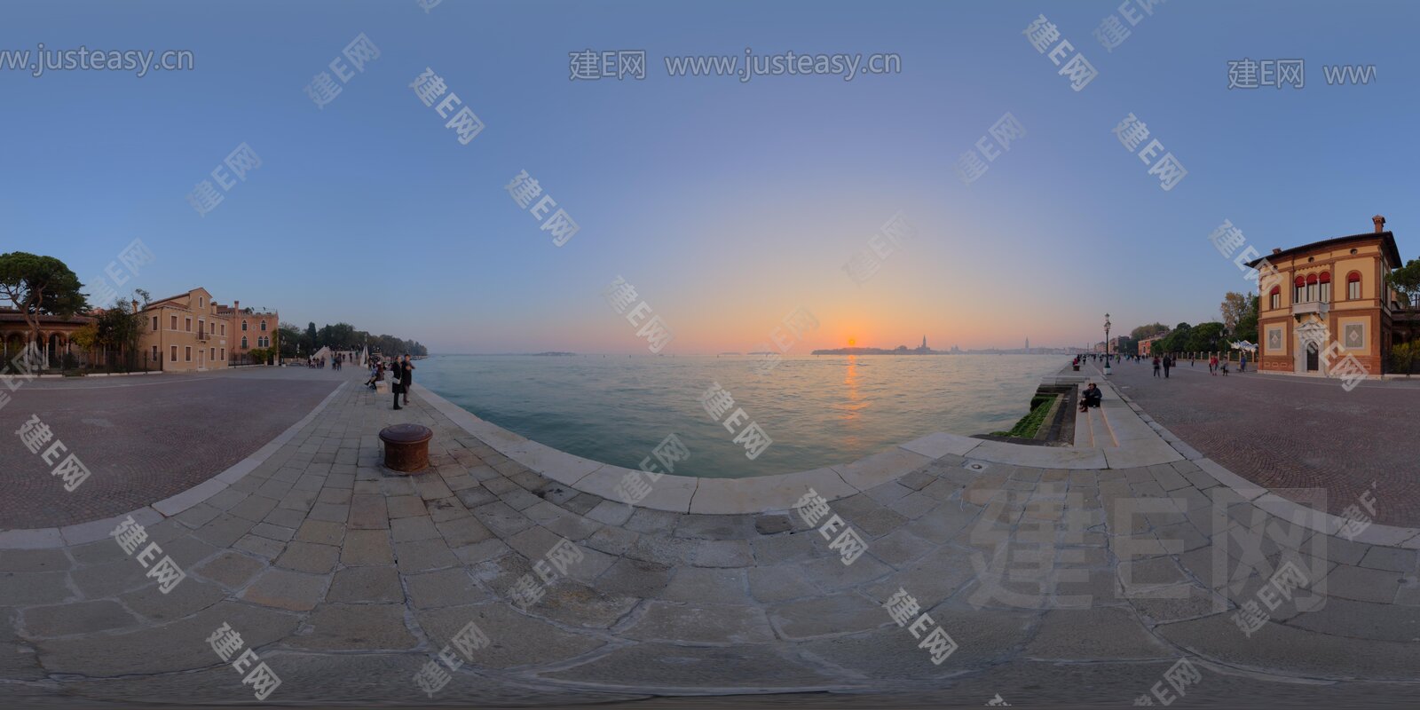 海边傍晚全景hdr3d贴图下载[ID:108747209]_建e贴图