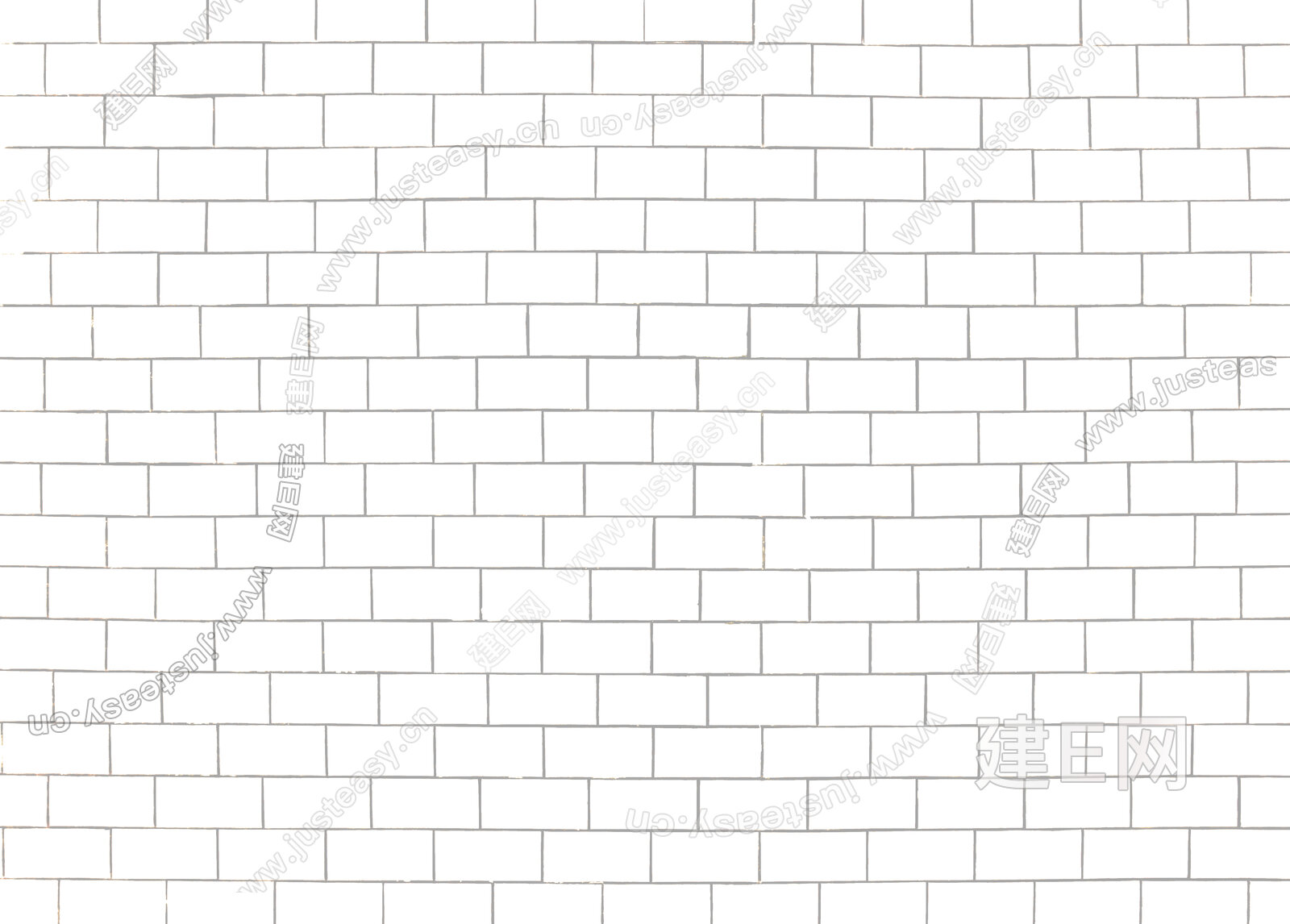白色外墙砖3d贴图下载[ID:114578894]_建E室内设计网