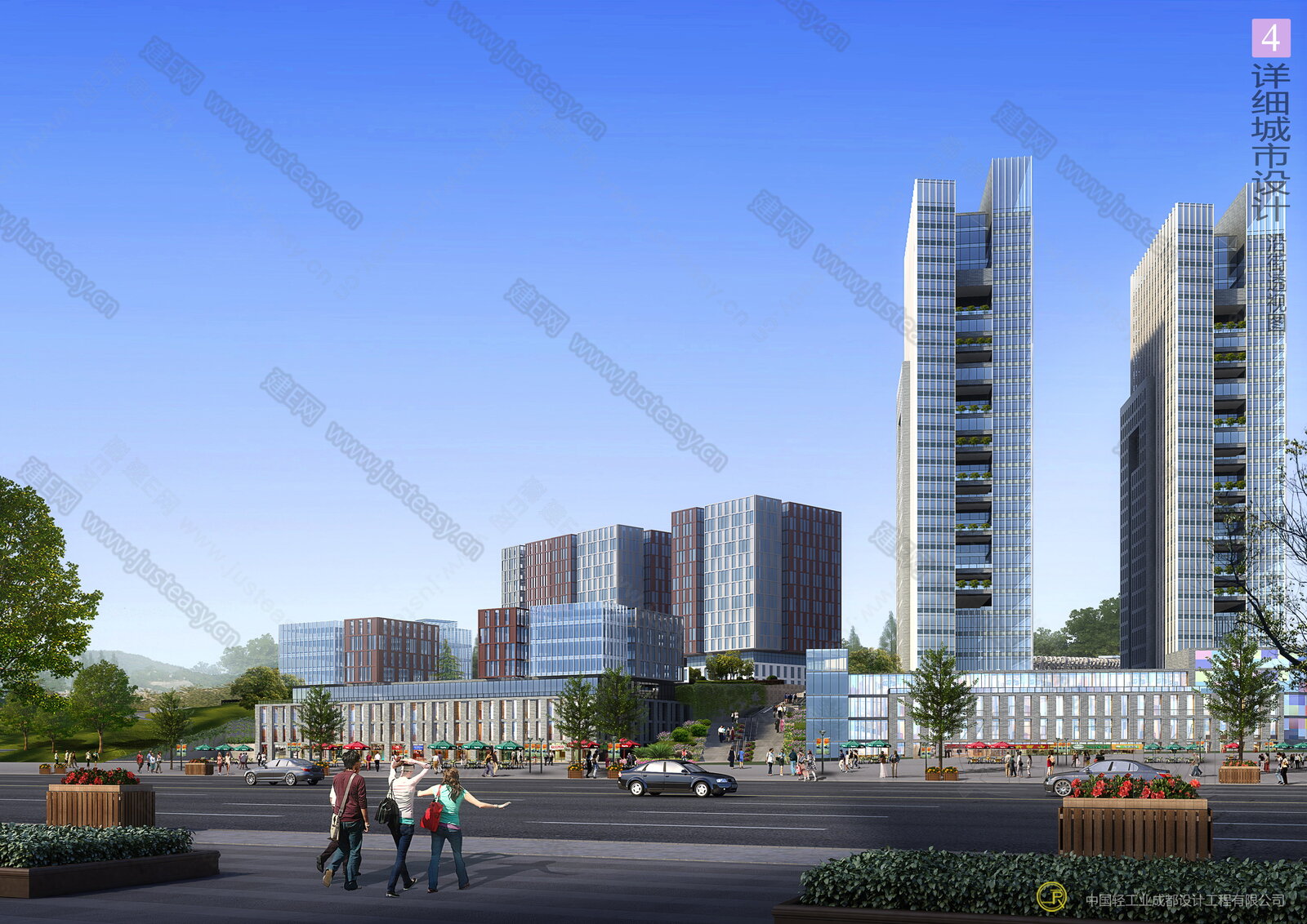 白天城市外景3d贴图下载[ID:106190920]_建e贴图