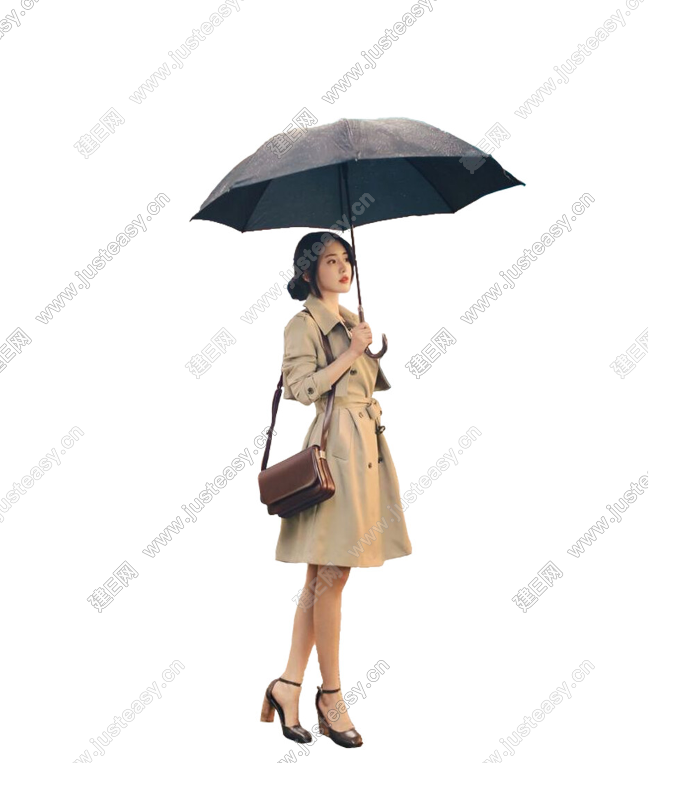 打雨伞的时尚美女图片素材-编号27508371-图行天下