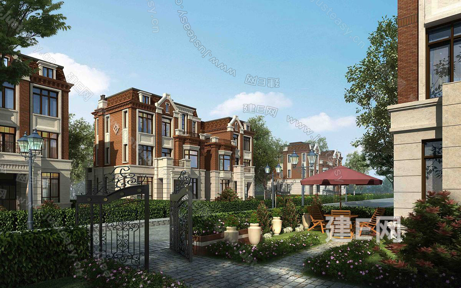 小区外景3d贴图下载[ID:111302761]_建E室内设计网
