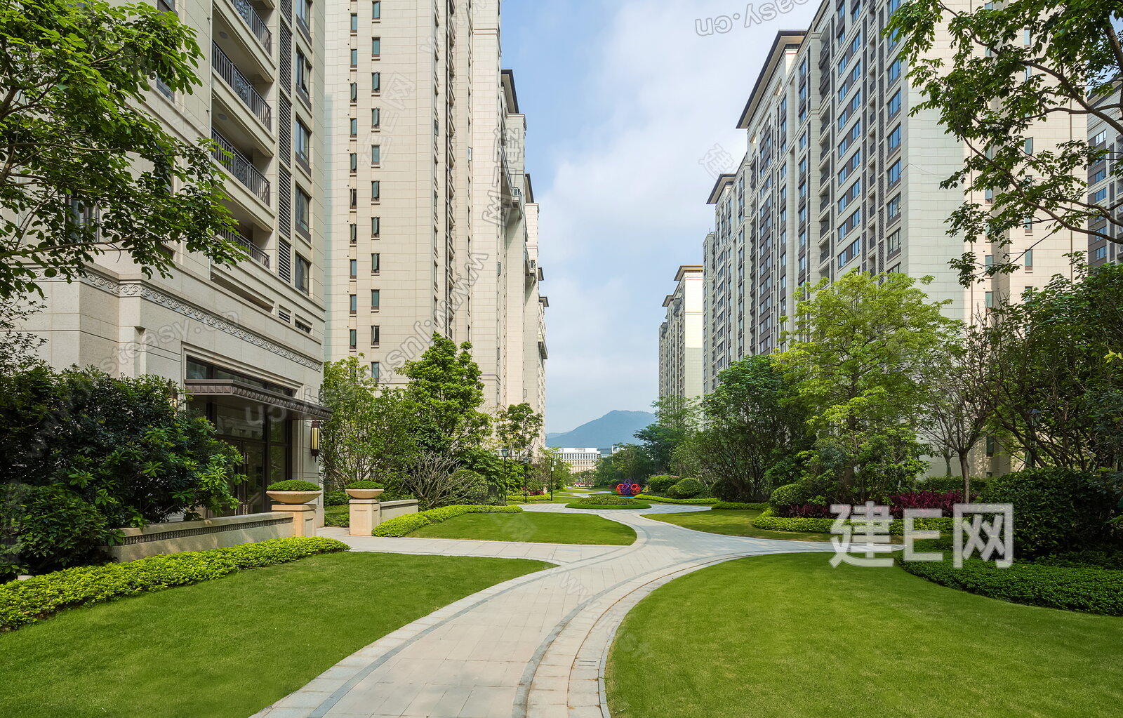 白天小区外景3d贴图下载[ID:116218817]_建e贴图