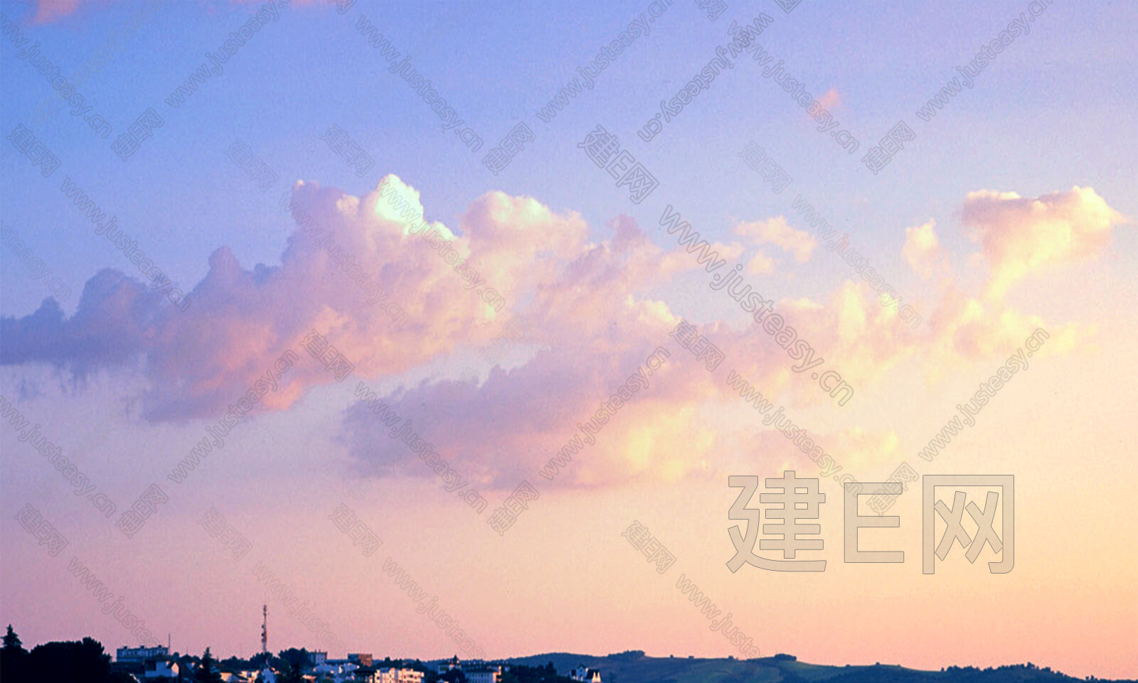 傍晚天空背景3d贴图下载[ID:117267281]_建e贴图