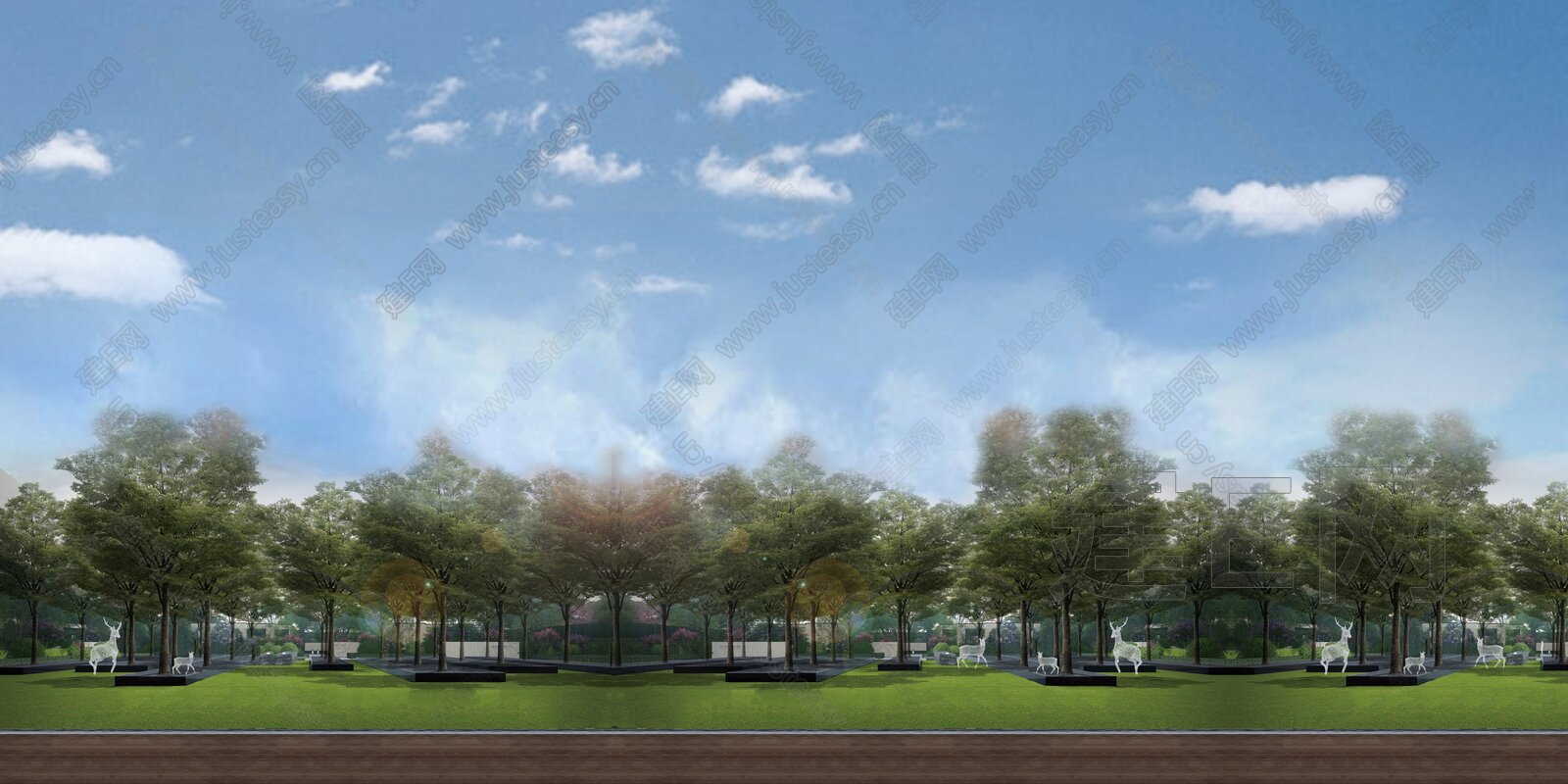 街道外景3d贴图下载[ID:105994915]_建e贴图