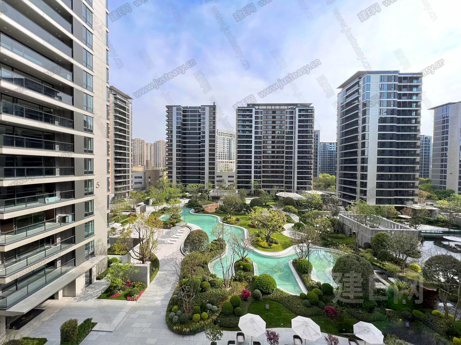 户外小区外景3d贴图下载[ID:106715892]_建e贴图