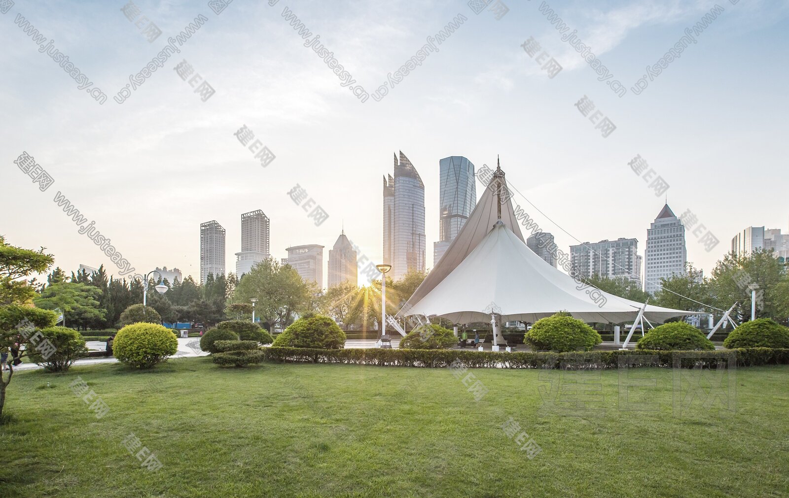 现代白天外景3d贴图下载[ID:106846742]_建e贴图