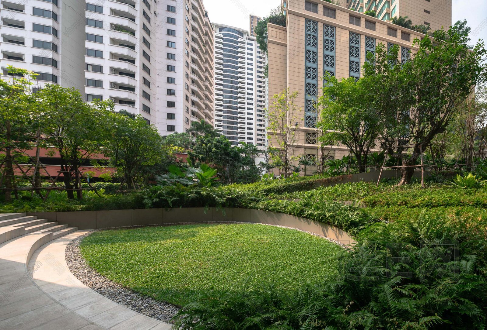 白天小区外景3d贴图下载[ID:107830584]_建E室内设计网