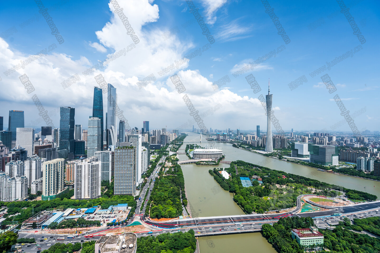 白天城市外景3d贴图下载[ID:103898469]_建E室内设计网