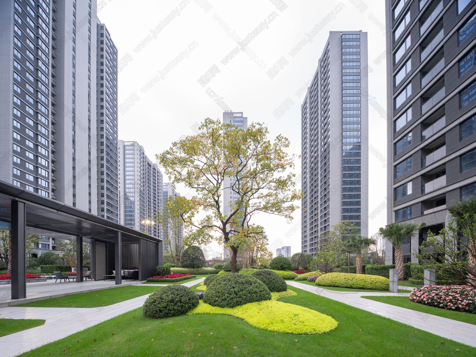 小区外景3d贴图下载[ID:110714337]_建e贴图