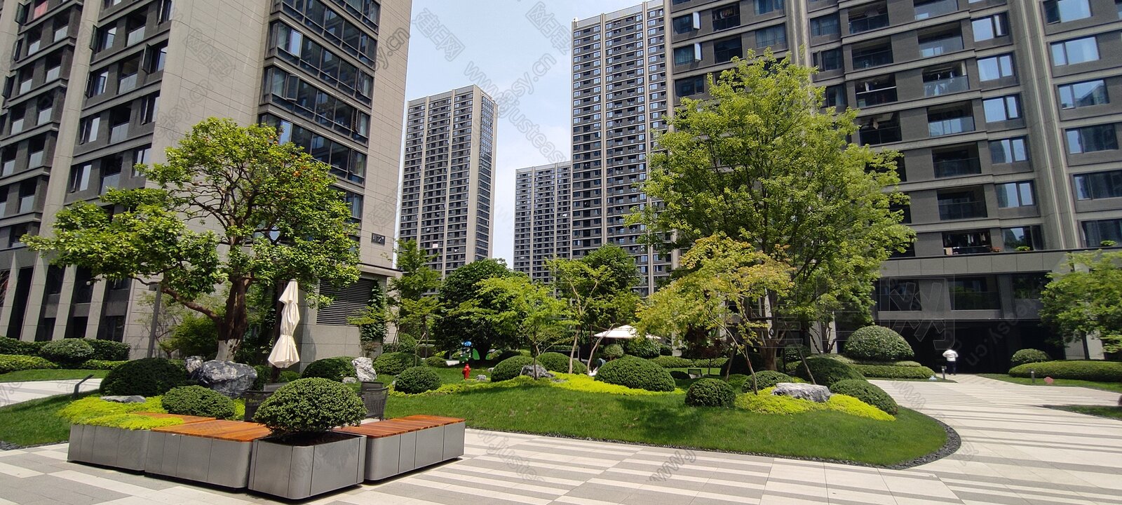 小区外景3d贴图下载[ID:110714278]_建E室内设计网