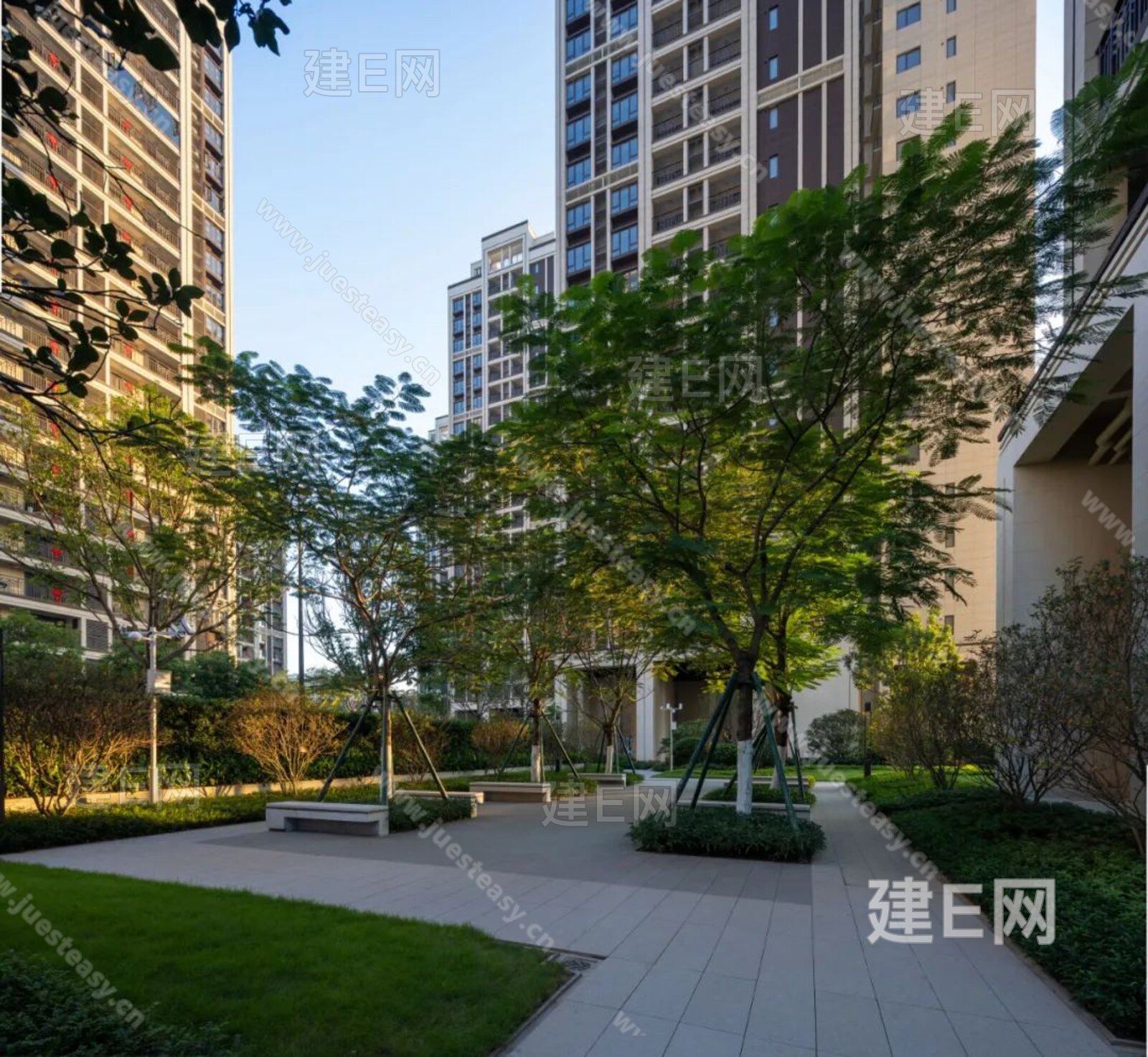 小区外景3d贴图下载[ID:110714214]_建e贴图
