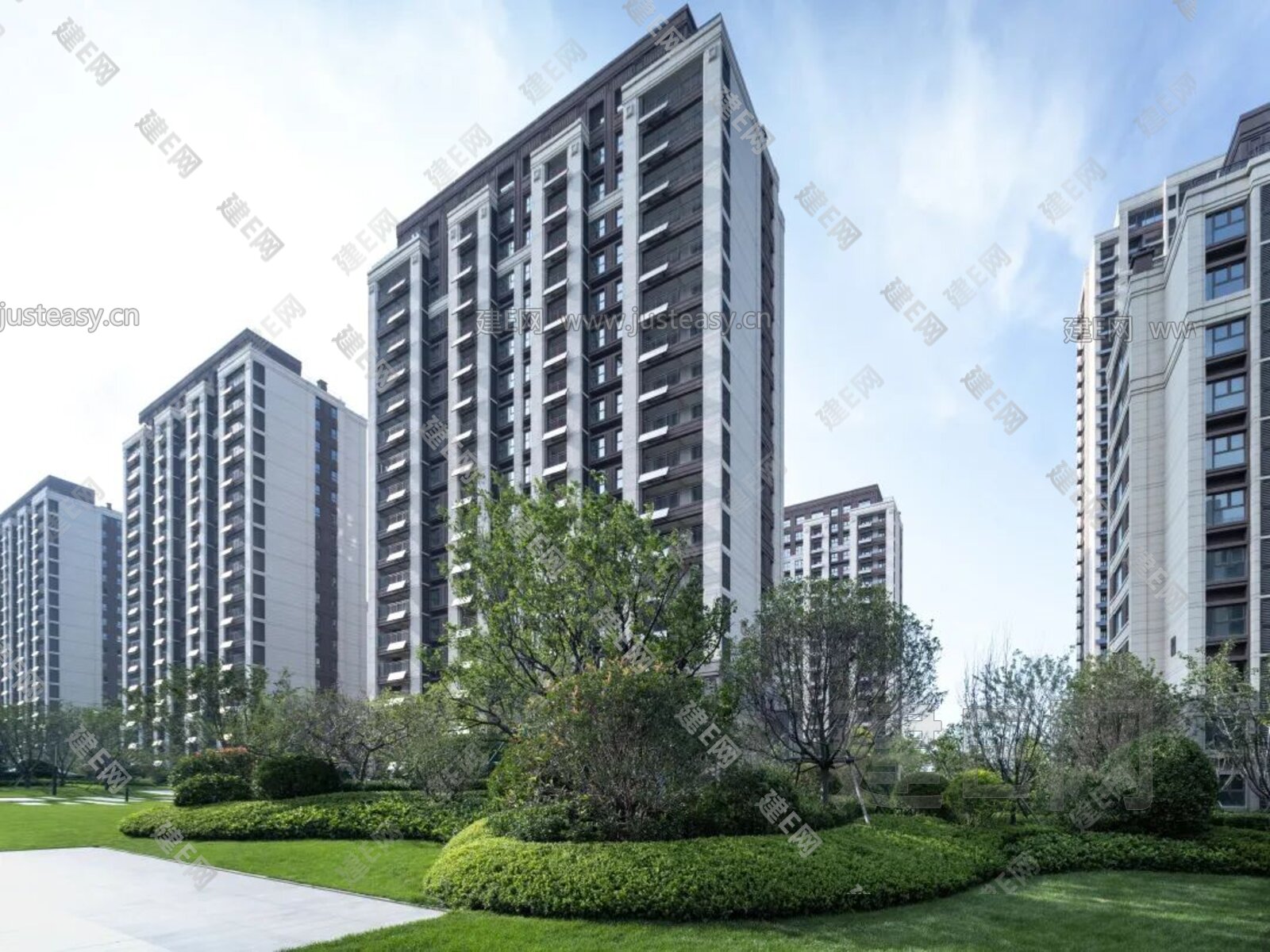 小区外景3d贴图下载[ID:110648617]_建e贴图